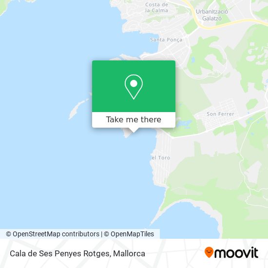 Cala de Ses Penyes Rotges map