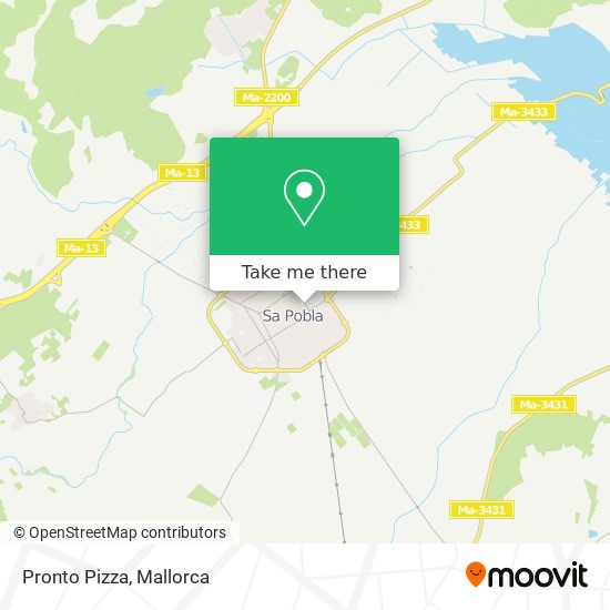 Pronto Pizza map