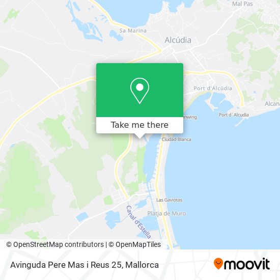 mapa Avinguda Pere Mas i Reus 25