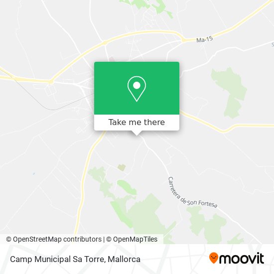 mapa Camp Municipal Sa Torre