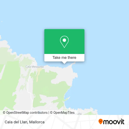Cala del Llan map