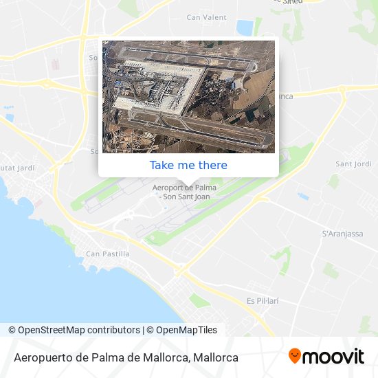 mapa Aeropuerto de Palma de Mallorca