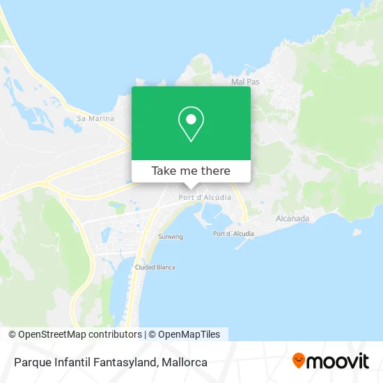 Parque Infantil Fantasyland map