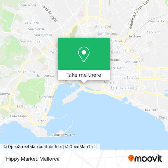 mapa Hippy Market