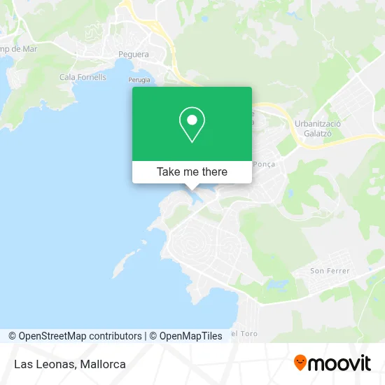 Las Leonas map