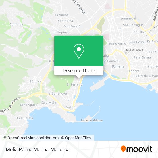 Melia Palma Marina map