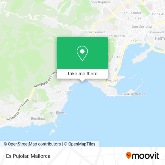 Es Pujolar map