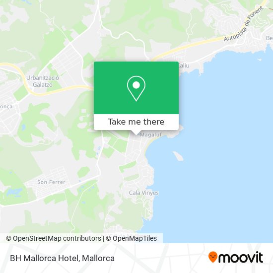mapa BH Mallorca Hotel