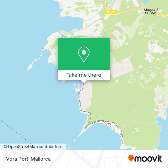 mapa Vora Port