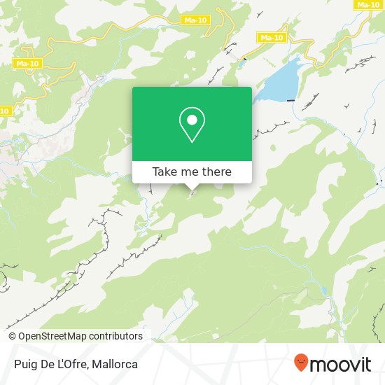 Puig De L'Ofre map