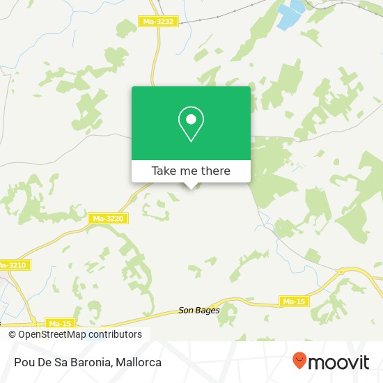 mapa Pou De Sa Baronia