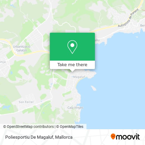 Poliesportiu De Magaluf map