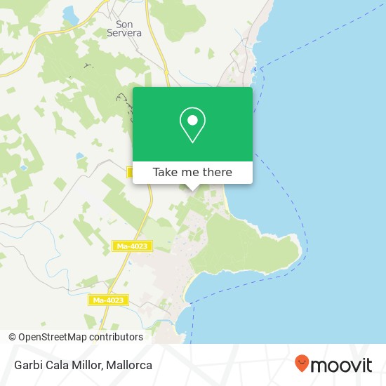 Garbi Cala Millor map