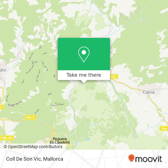 mapa Coll De Son Vic