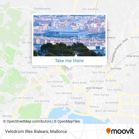 Velòdrom Illes Balears map