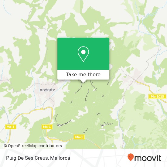 Puig De Ses Creus map