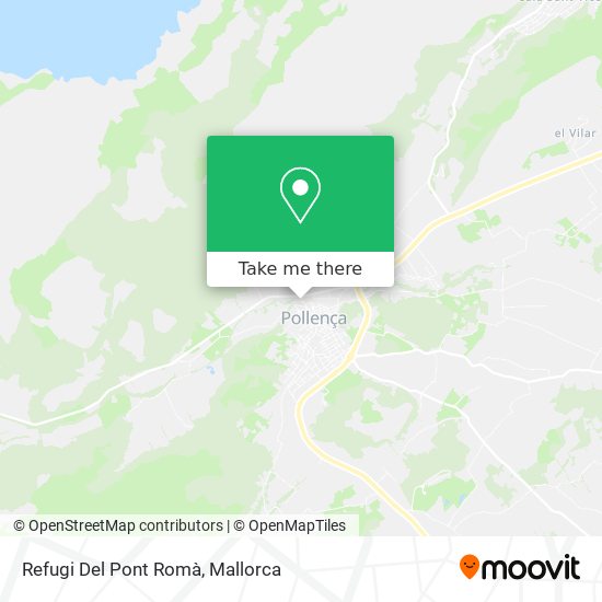 Refugi Del Pont Romà map