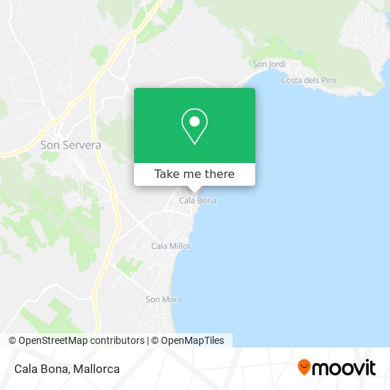 Cala Bona map