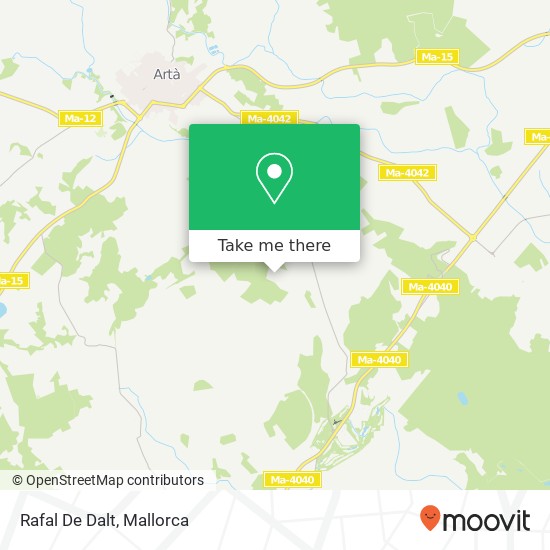 mapa Rafal De Dalt