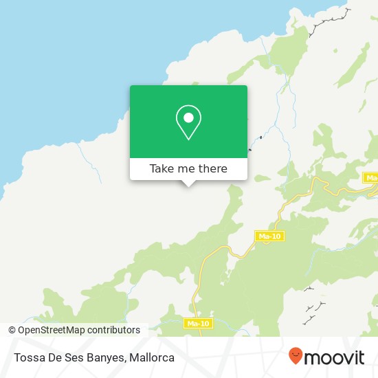 Tossa De Ses Banyes map