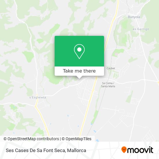 mapa Ses Cases De Sa Font Seca