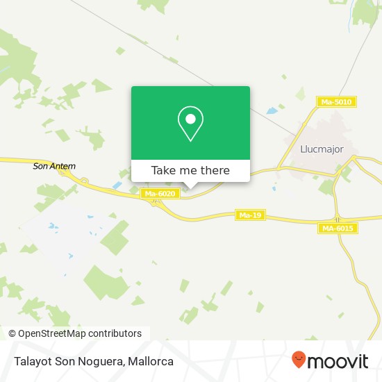 Talayot Son Noguera map