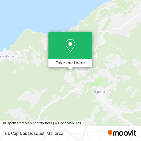 Es Cap Des Bosquet map