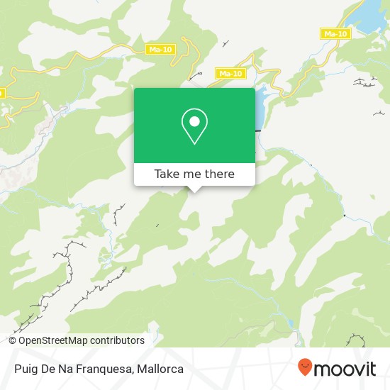 mapa Puig De Na Franquesa