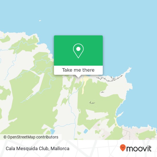 Cala Mesquida Club map
