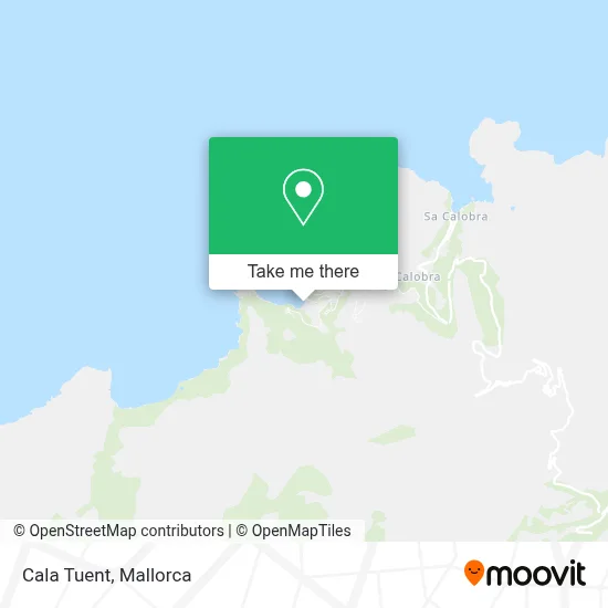 Cala Tuent map