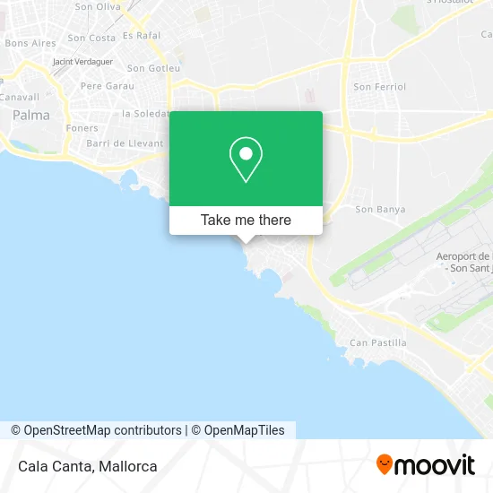 Cala Canta map