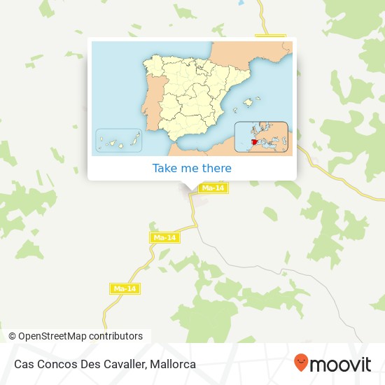Cas Concos Des Cavaller map