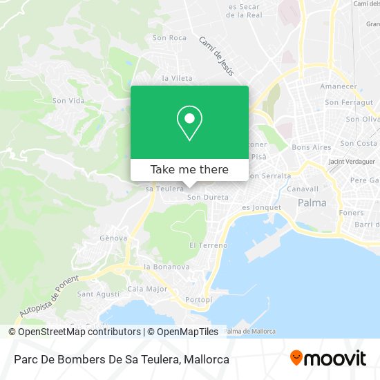 Parc De Bombers De Sa Teulera map
