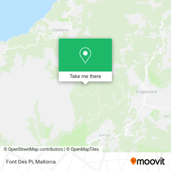 Font Des Pi map