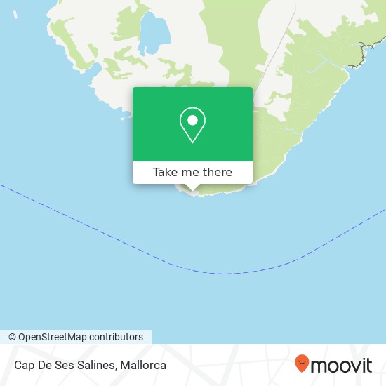 mapa Cap De Ses Salines