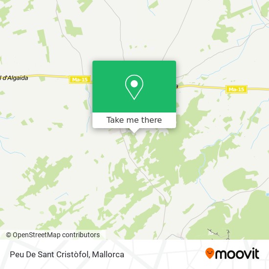 Peu De Sant Cristòfol map