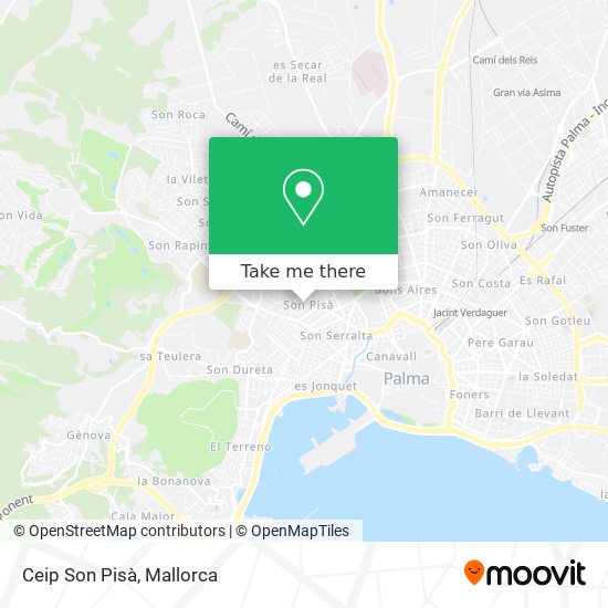 Ceip Son Pisà map