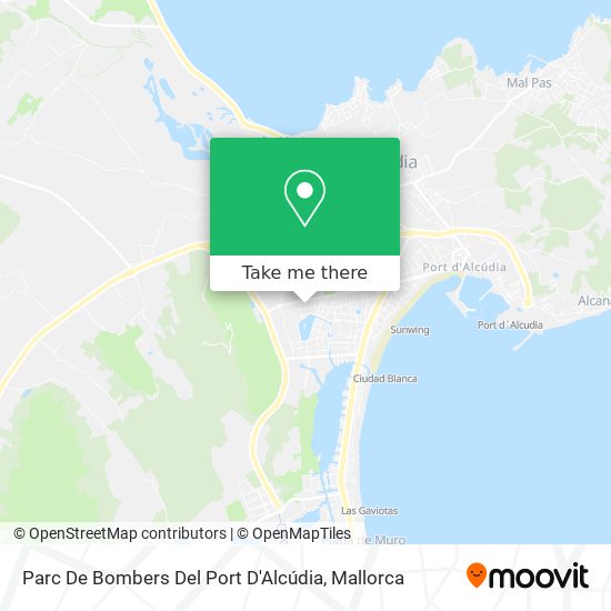mapa Parc De Bombers Del Port D'Alcúdia
