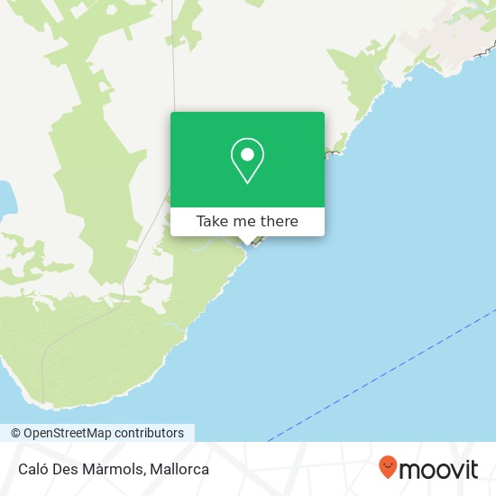 mapa Caló Des Màrmols