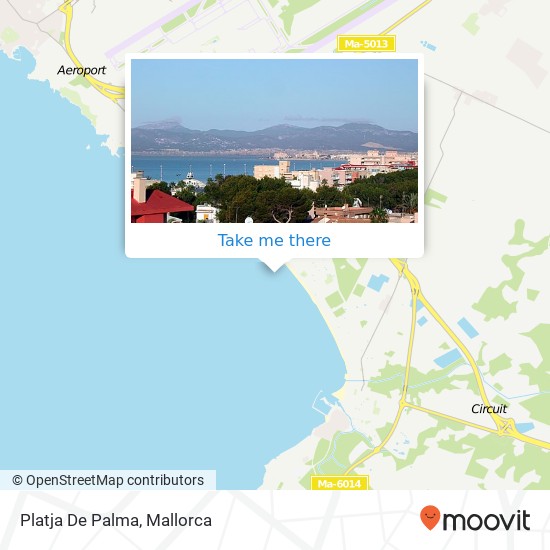 mapa Platja De Palma