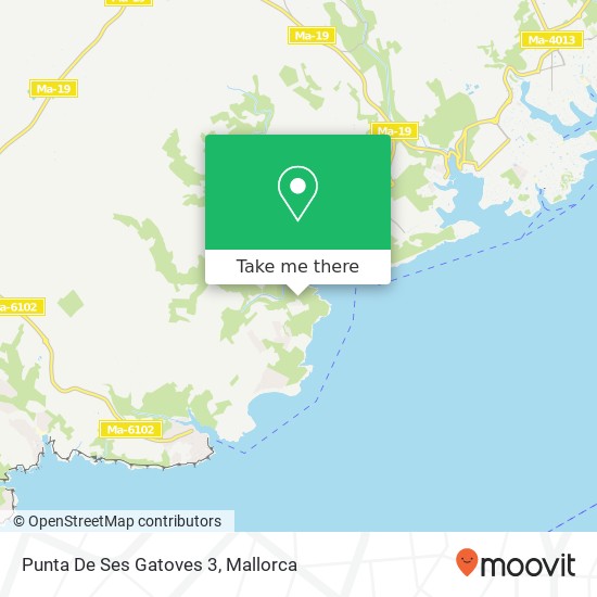 Punta De Ses Gatoves 3 map