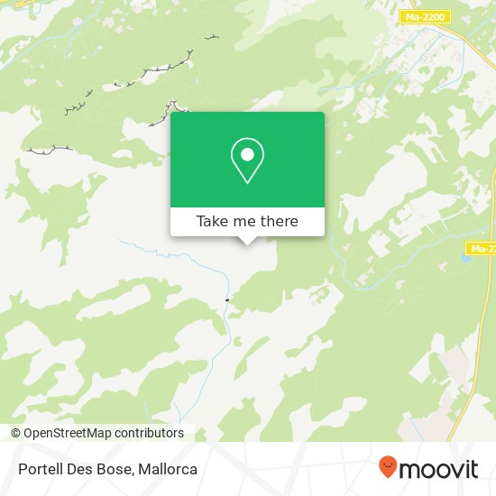 Portell Des Bose map