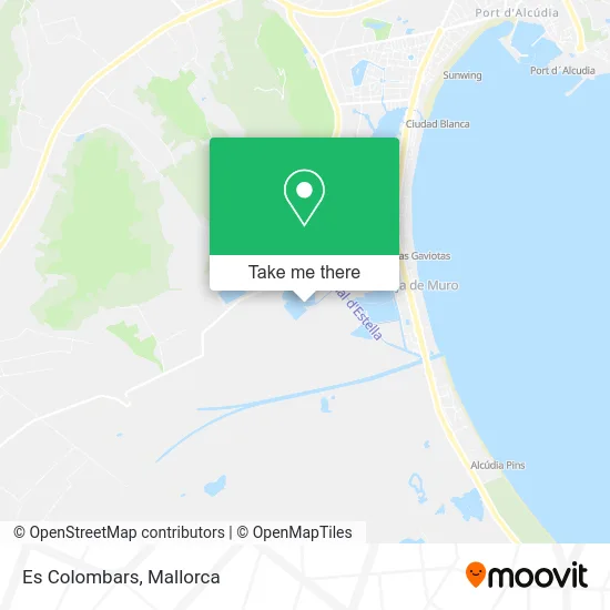 Es Colombars map