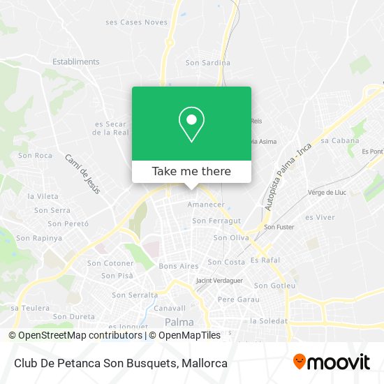 mapa Club De Petanca Son Busquets