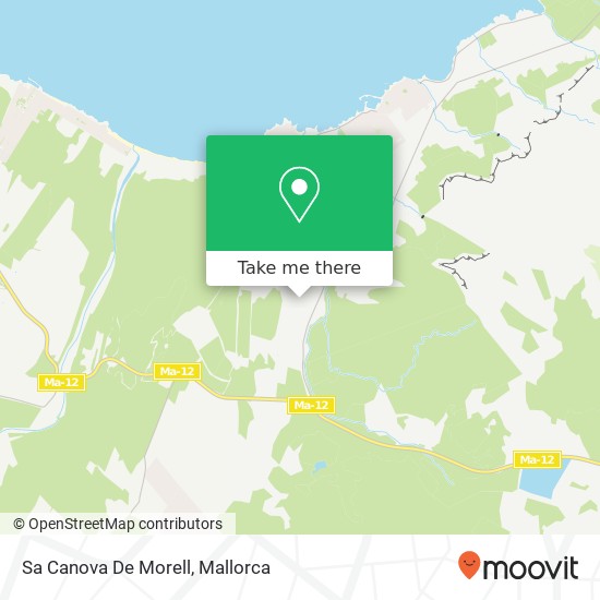 Sa Canova De Morell map
