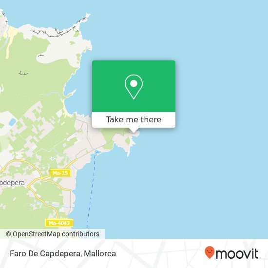 mapa Faro De Capdepera