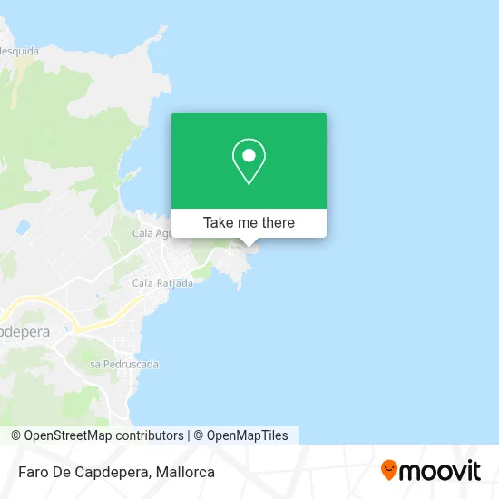 mapa Faro De Capdepera