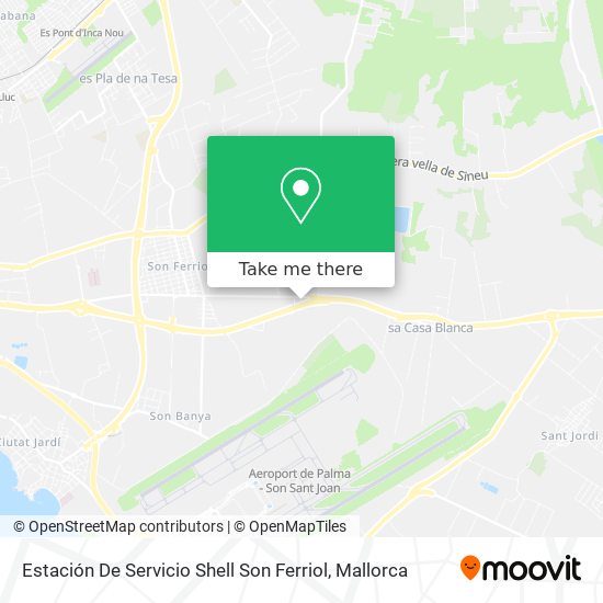Estación De Servicio Shell Son Ferriol map