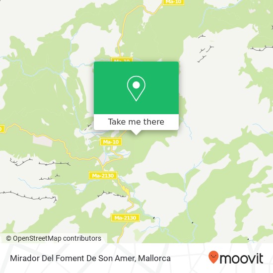 mapa Mirador Del Foment De Son Amer