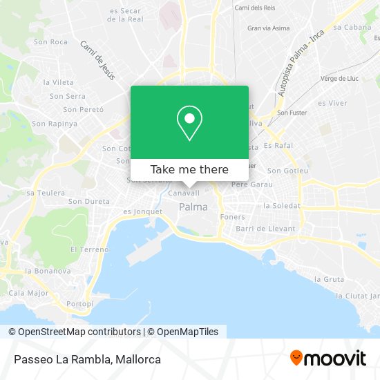 Passeo La Rambla map
